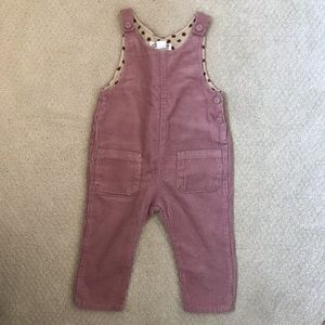 NWOT Zara baby corduroy overalls